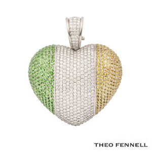 Theo Fennell White Gold Heart Pendant Theo Fennell White Gold Heart Pendant